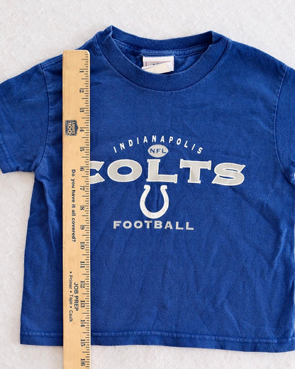 Y2K (?) Indianapolis Colts Graphic Tee: 4T - Yellow Clover Vintage Kids Clothes