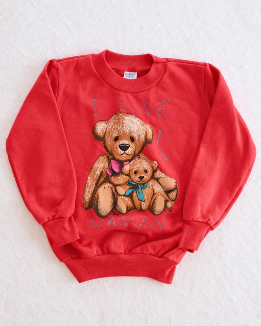 Vintage Teddy Bear I Love My Mamaw Crewneck