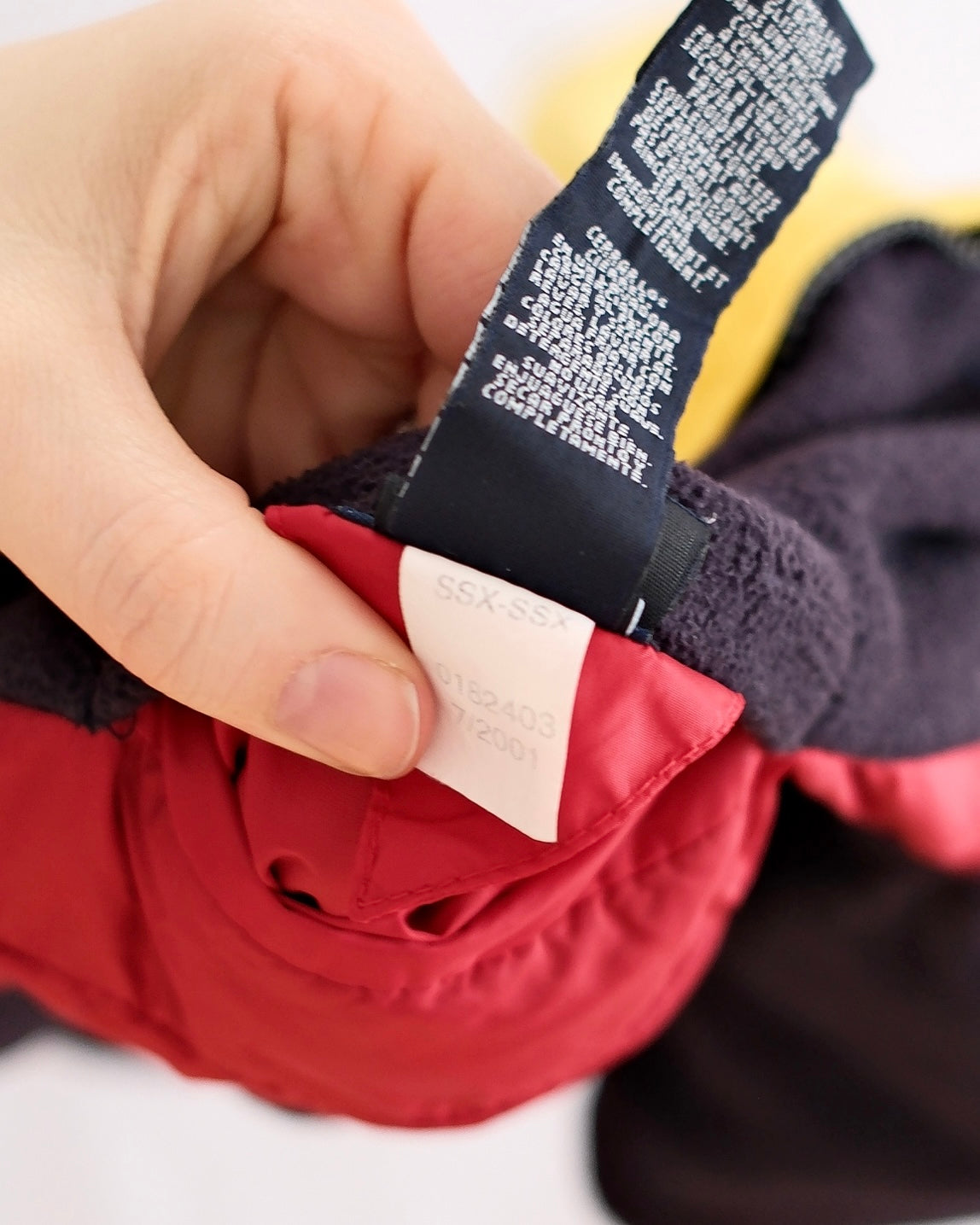 Vintage Tommy Hilfiger Reversible Navy + Yellow Fleece Jacket: 3T