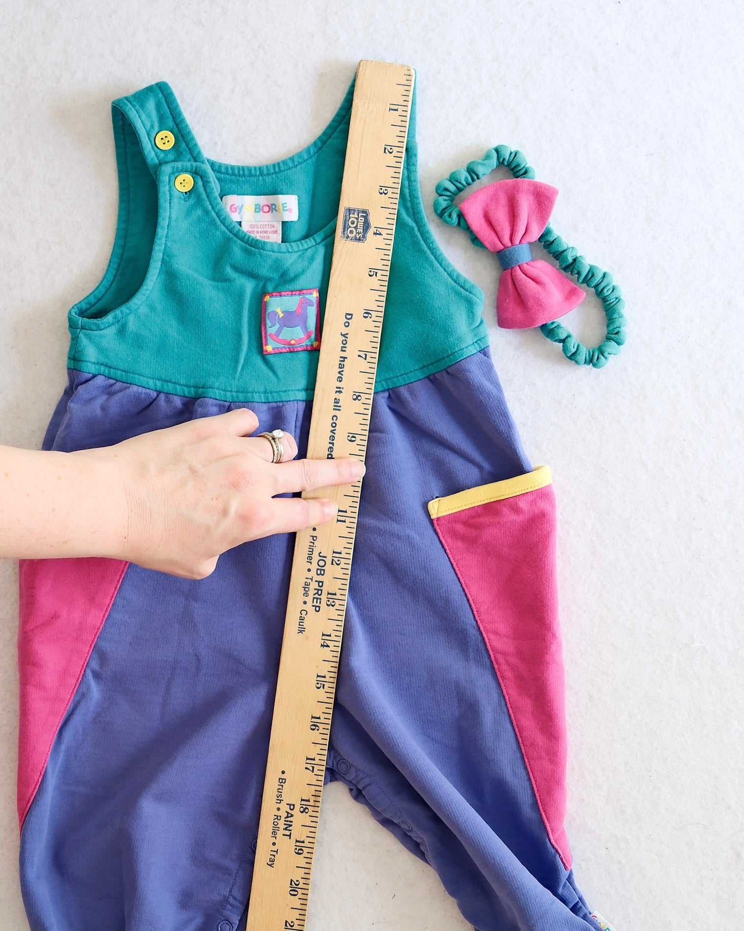 Vintage Gymboree Rocking Horse 1993 Jumpsuit Romper