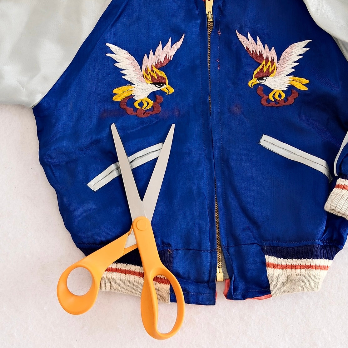 Vintage 1950s Sukajan Style Panama Bomber Jacket: 3T