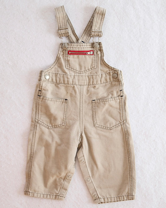 Vintage Tommy Hilfiger Khaki Overalls: 12m