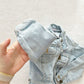 Vintage Okie Dokie Light Wash Denim Jacket: 2/3T - Yellow Clover Vintage Kids Clothes