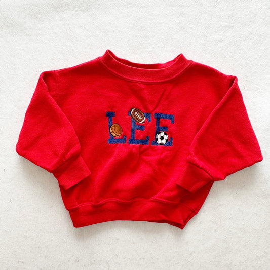 Vintage Lee Sports Embroidered Sweatshirt: 18/24m?