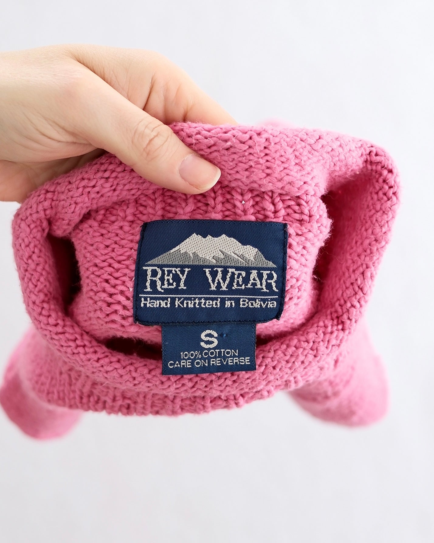 Y2K Rey Wear Cotton Snowflake Sweater: 18m