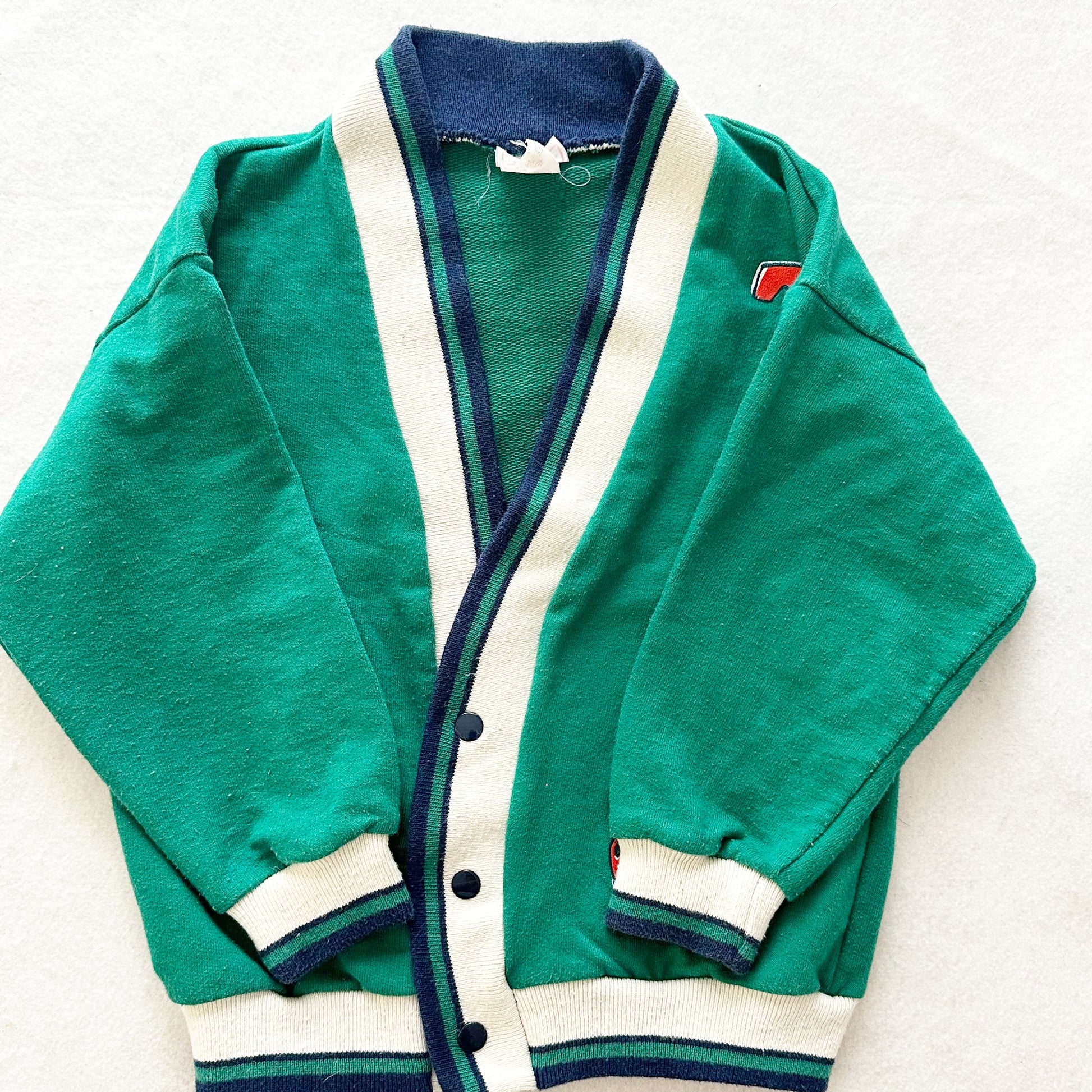 Vintage Buster Brown T Is For Train Sweatshirt Cardigan: 3T - Yellow Clover Vintage Kids Clothes