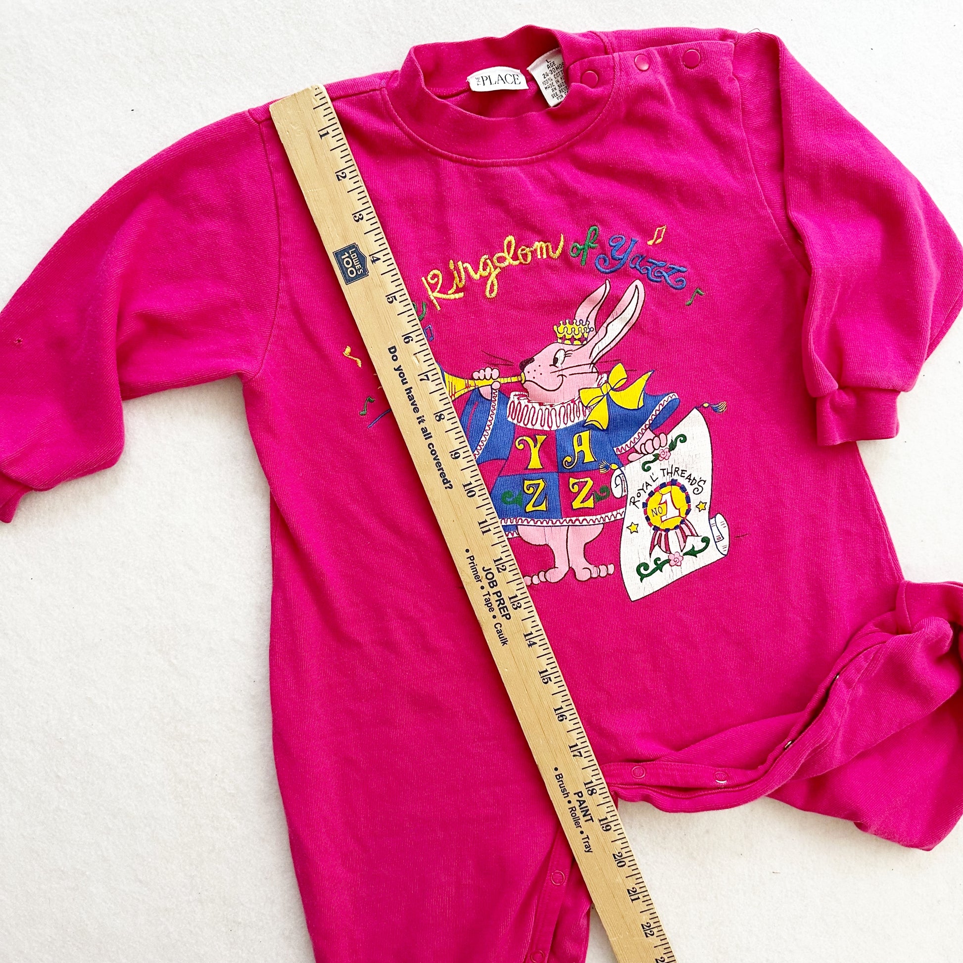 Vintage Children’s Place Kingdom of Yazz Romper: 24m? - Yellow Clover Vintage Kids Clothes