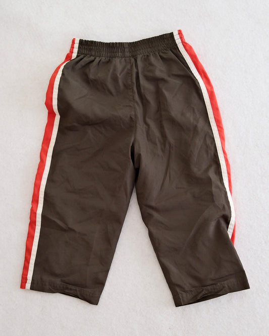 Y2K Reebok Dark Gray/Brown Track Pants, size 2T