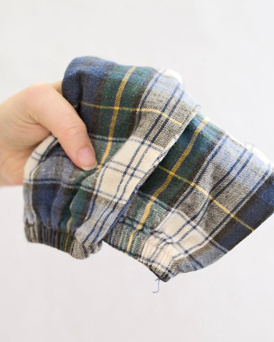 Vintage Notre Dame Fighting Irish Plaid Flannel Pants, size 5/6