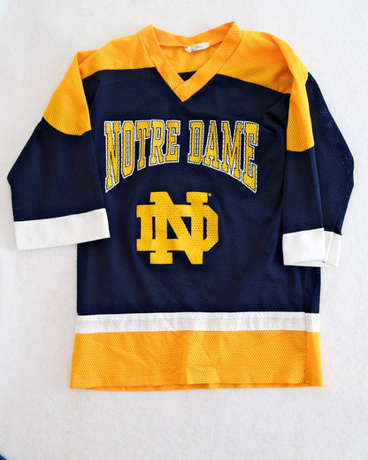 Vintage Notre Dame Fighting Irish Hockey Jersey, size youth L