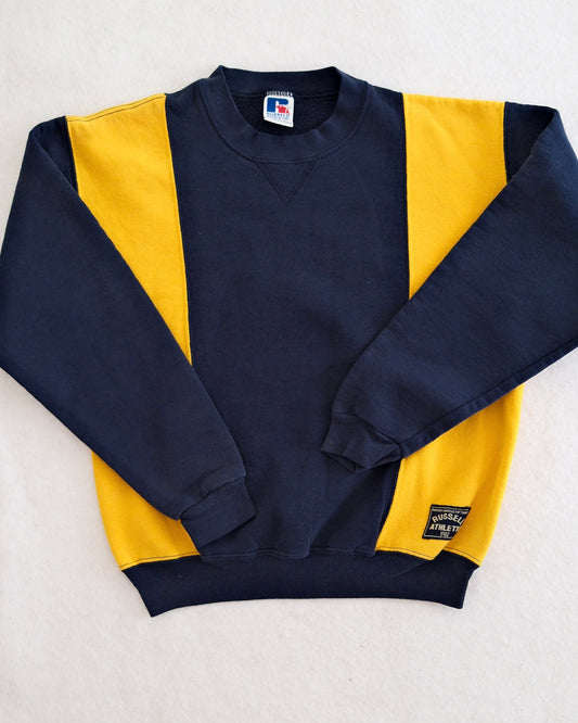 Vintage Russell Athletic Colorblock Sweatshirt, size Youth M