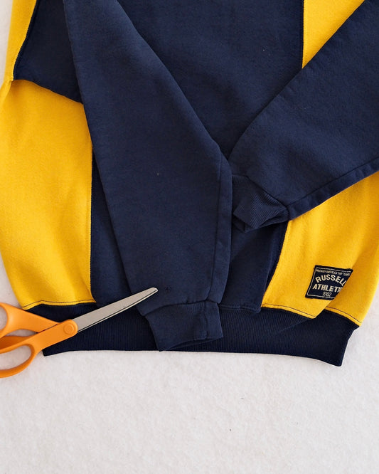 Vintage Russell Athletic Colorblock Sweatshirt, size Youth M