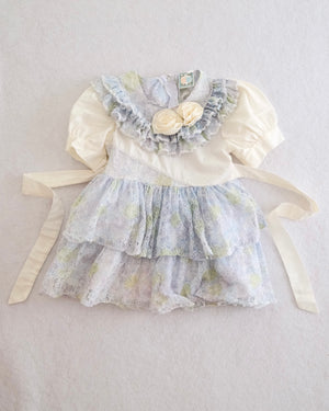 Blue Lace Tiered Party Dress, size 2T?