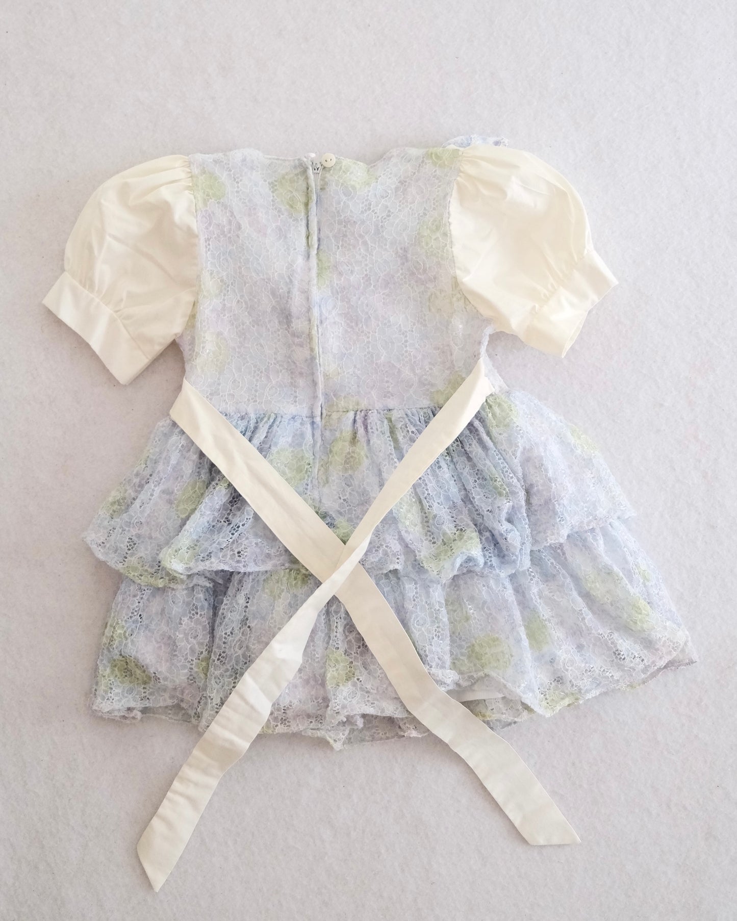 Blue Lace Tiered Party Dress, size 2T?