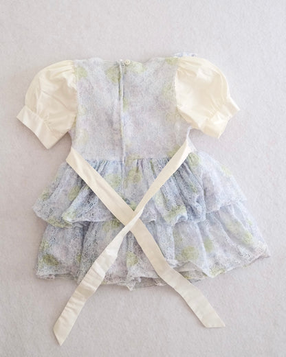 Blue Lace Tiered Party Dress, size 2T?