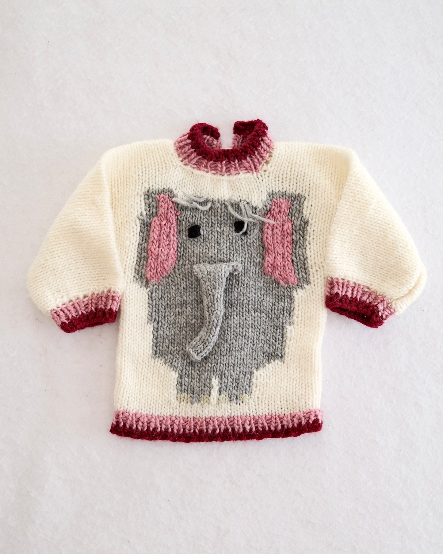 Handmade 3D Details Elephant Sweater: 24m?