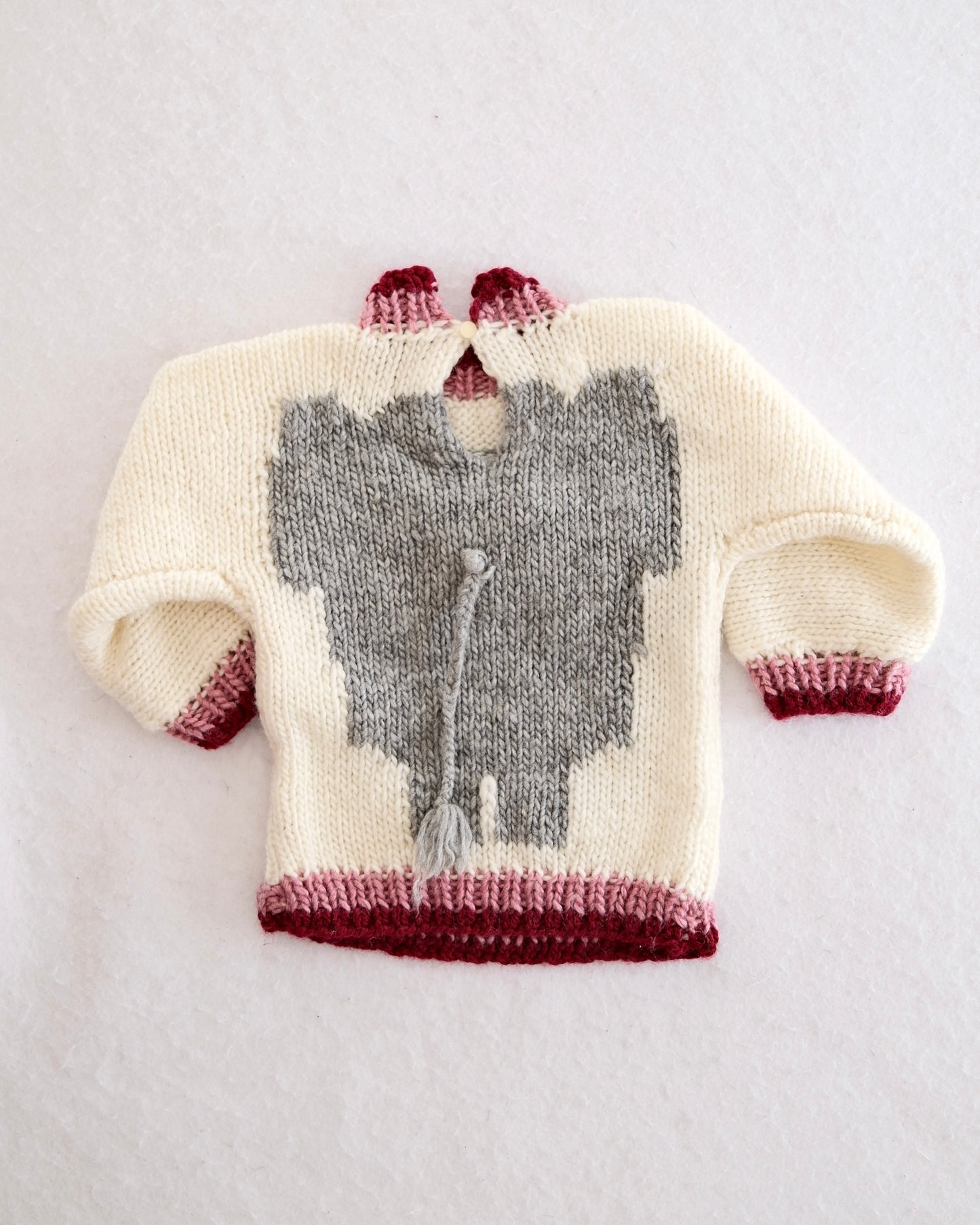 Handmade 3D Details Elephant Sweater: 24m?