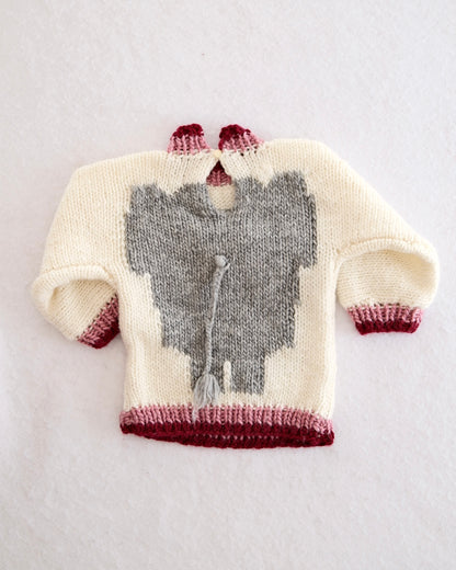 Handmade 3D Details Elephant Sweater: 24m?