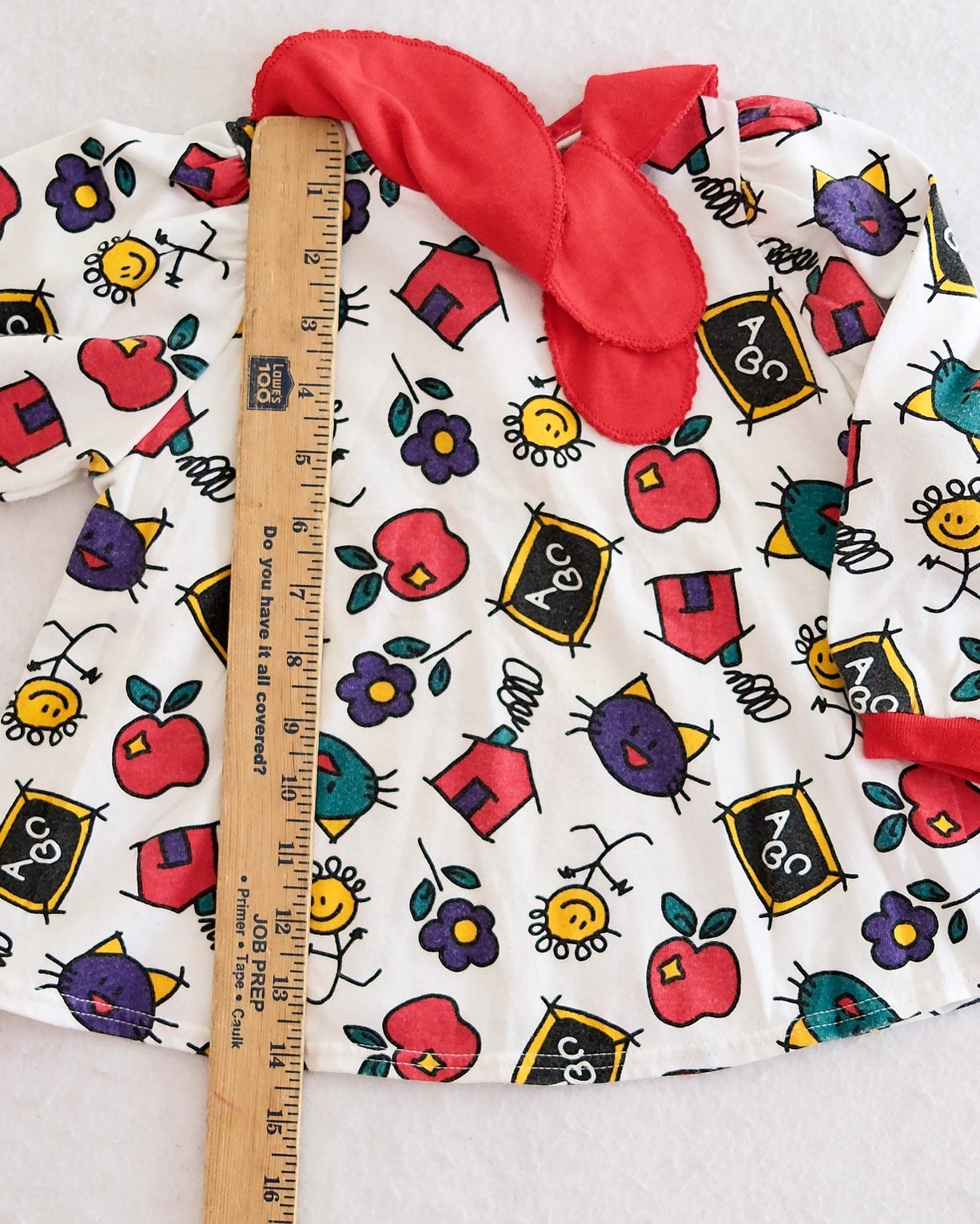 Vintage Carter's ABC School Print Swing Top, size 3T