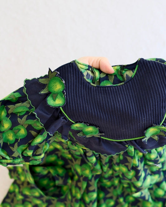 Vintage European Brand Green Apple Dress: 4T?