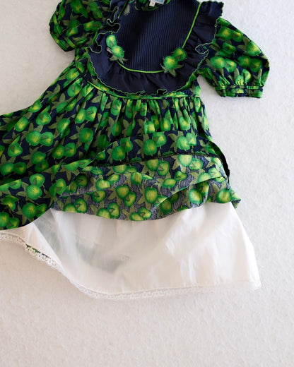 Vintage European Brand Green Apple Dress: 4T?