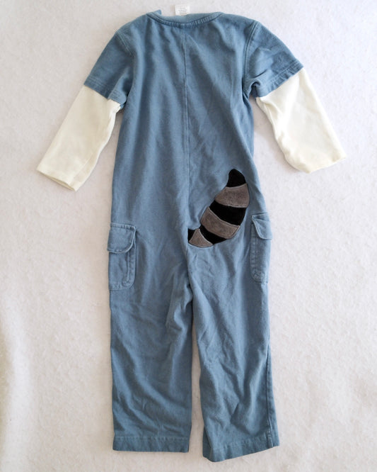 Y2K Gymboree "Wanted" Raccoon Romper, size 2T