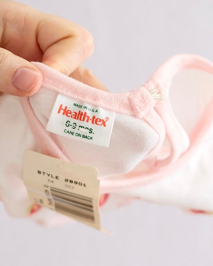 Vintage Healthtex Sweet Blossoms Strawberry Romper: 12m