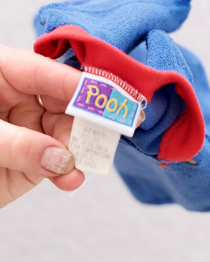 Vintage Disney Pooh Footed Sleeper: 6-9M
