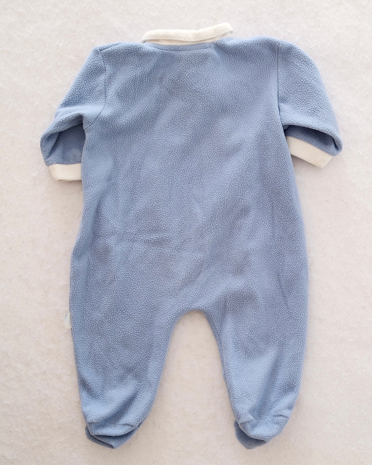 Y2K Disney Pooh Fleece Footed Sleeper Romper: 6-9M