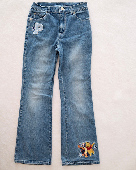Vintage Disney Pooh Flare Jeans: youth 12