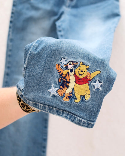 Vintage Disney Pooh Flare Jeans: youth 12