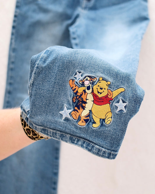 Vintage Disney Pooh Flare Jeans: youth 12