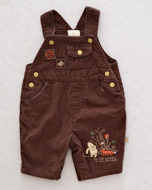 Y2K Classic Pooh Corduroy Overalls: Newborn