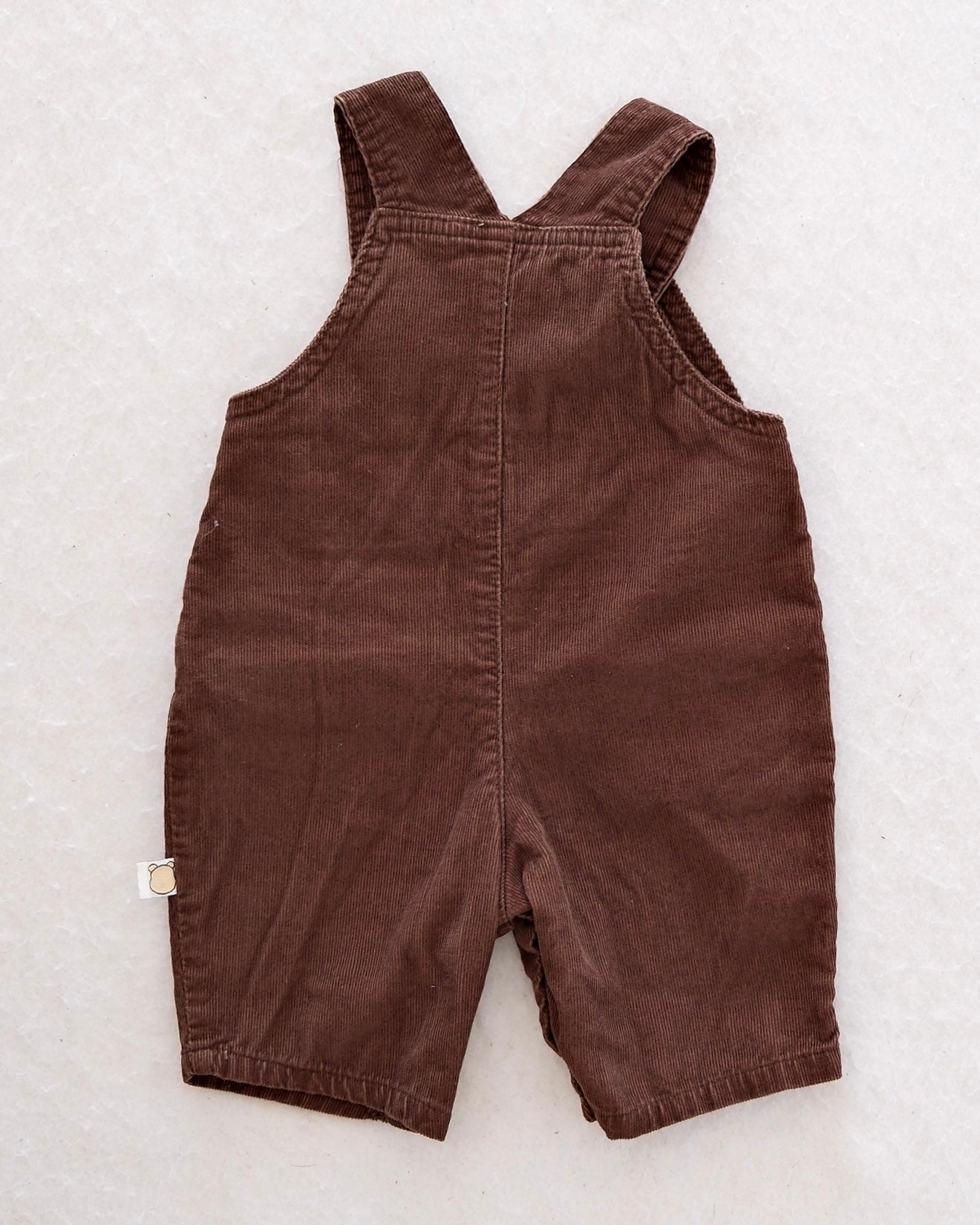 Y2K Classic Pooh Corduroy Overalls: Newborn