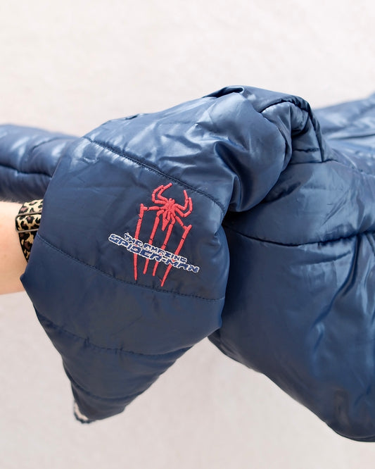 Y2K Amazing Spider-Man Hooded Puffer Jacket: 6y