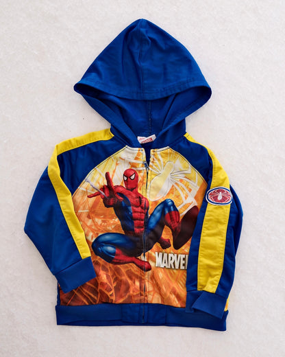 Y2K Marvel Spider-Man Zip-Up Track Hoodie: 24M