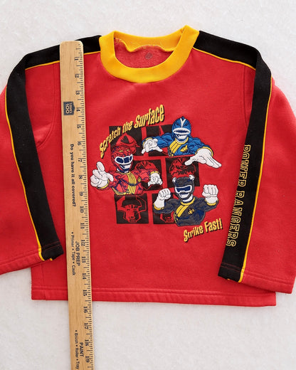 Y2K Power Rangers Sweatshirt Top: 4T?