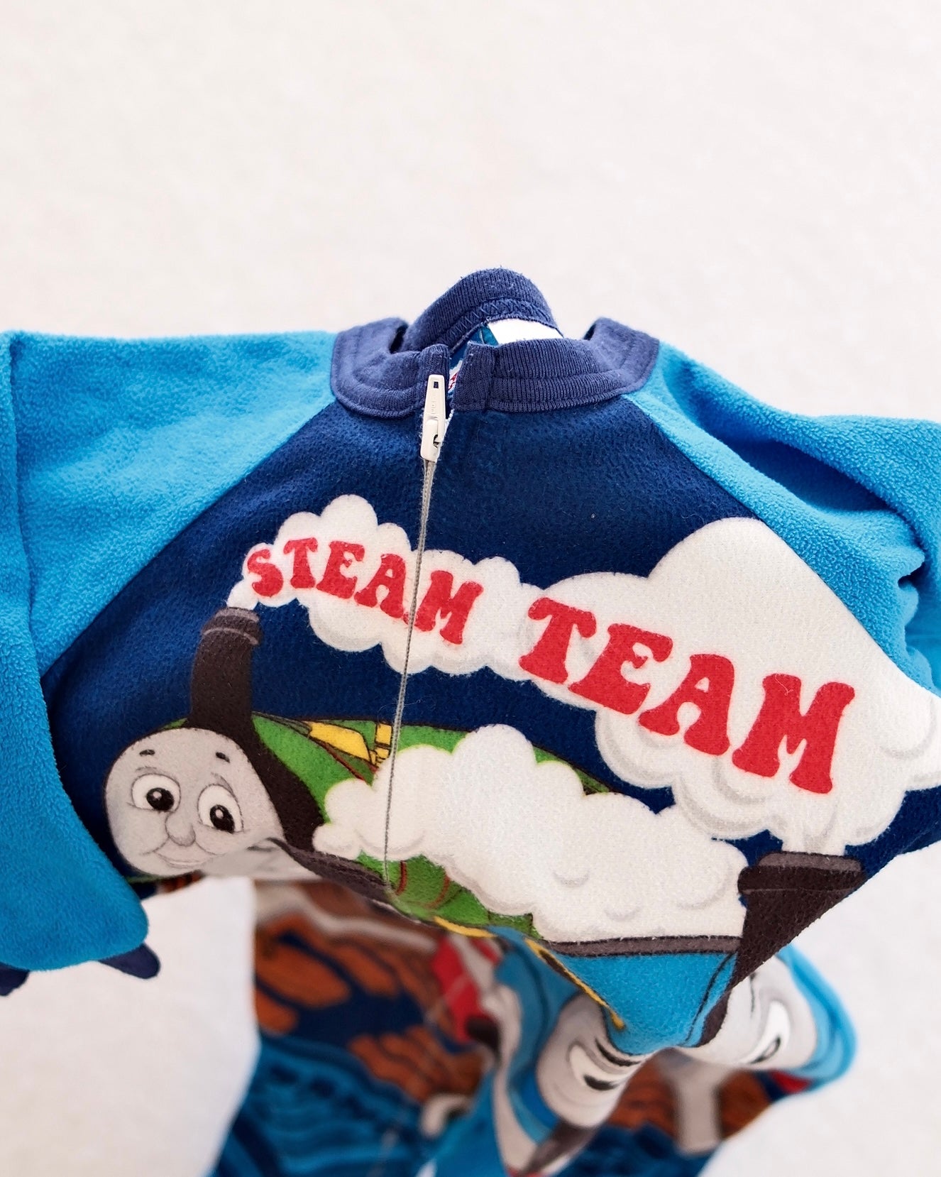 Y2K Thomas & Friends Steam Team Fleece Sleeper: 24M