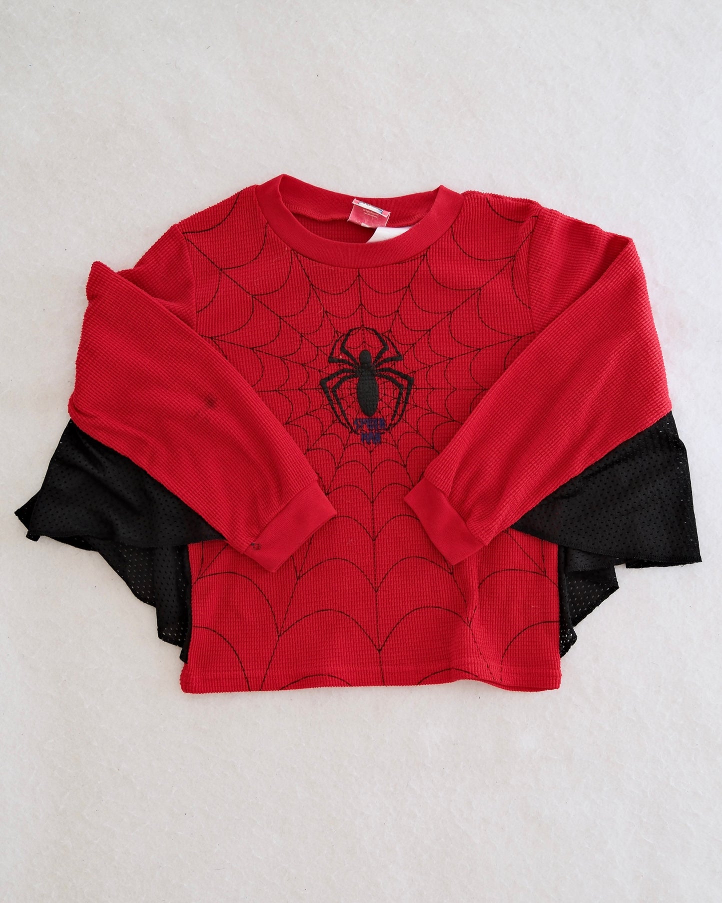 Y2K Spiderman Thermal Web Sleeves Top: 6y?