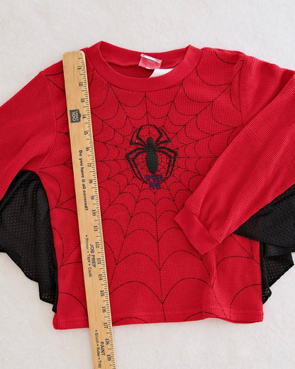 Y2K Spiderman Thermal Web Sleeves Top: 6y?