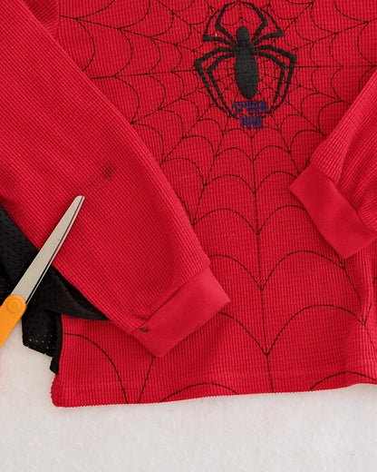 Y2K Spiderman Thermal Web Sleeves Top: 6y?