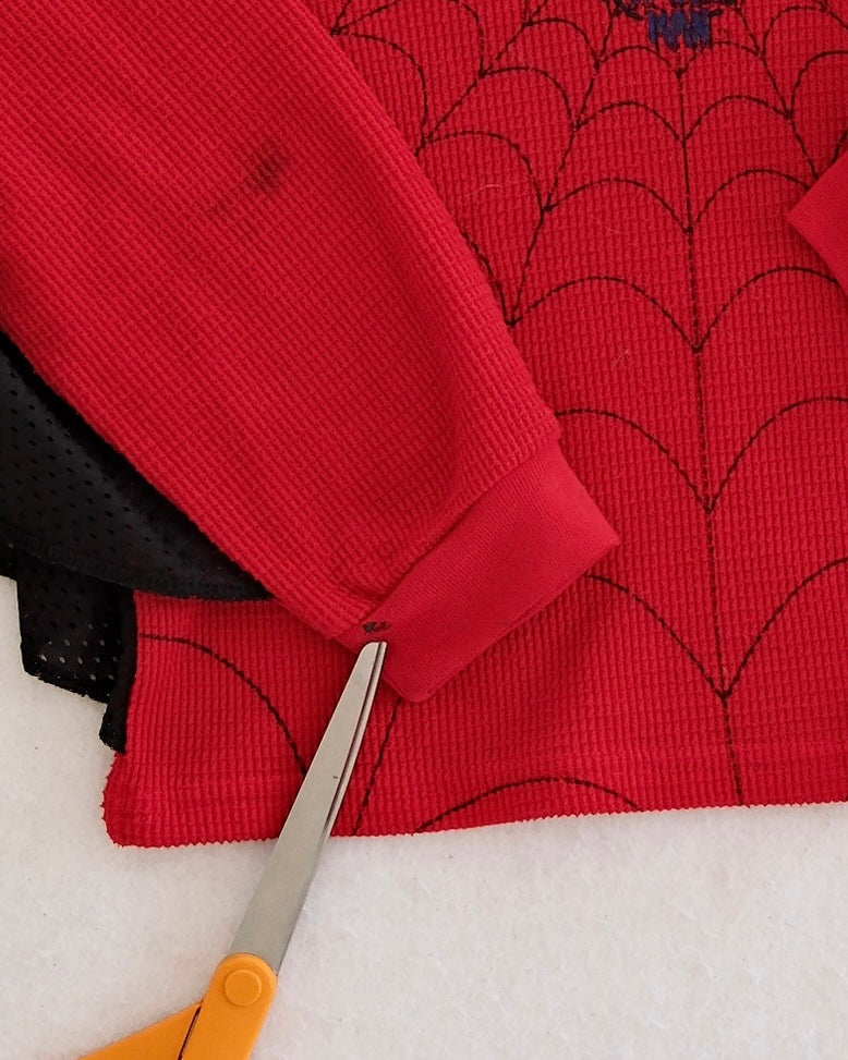 Y2K Spiderman Thermal Web Sleeves Top: 6y?
