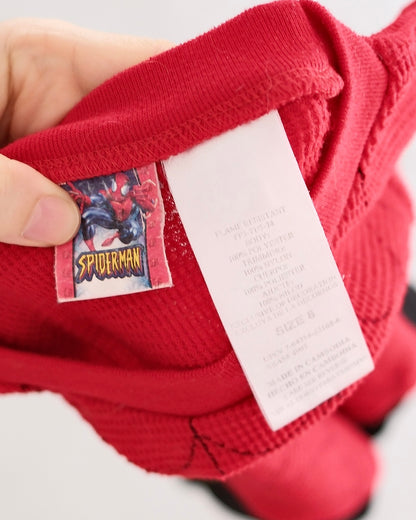 Y2K Spiderman Thermal Web Sleeves Top: 6y?