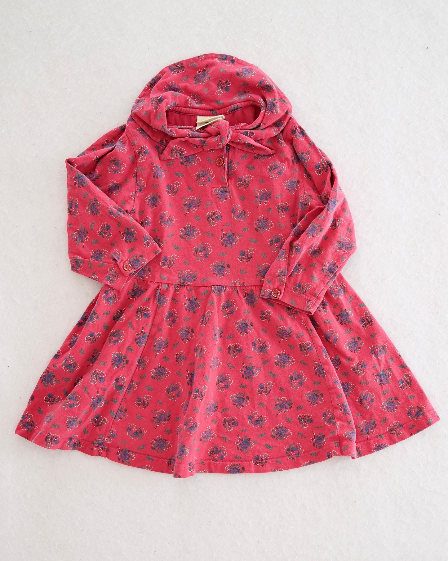 Vintage Laura Ashley Floral Tie Collar Dress: 3T