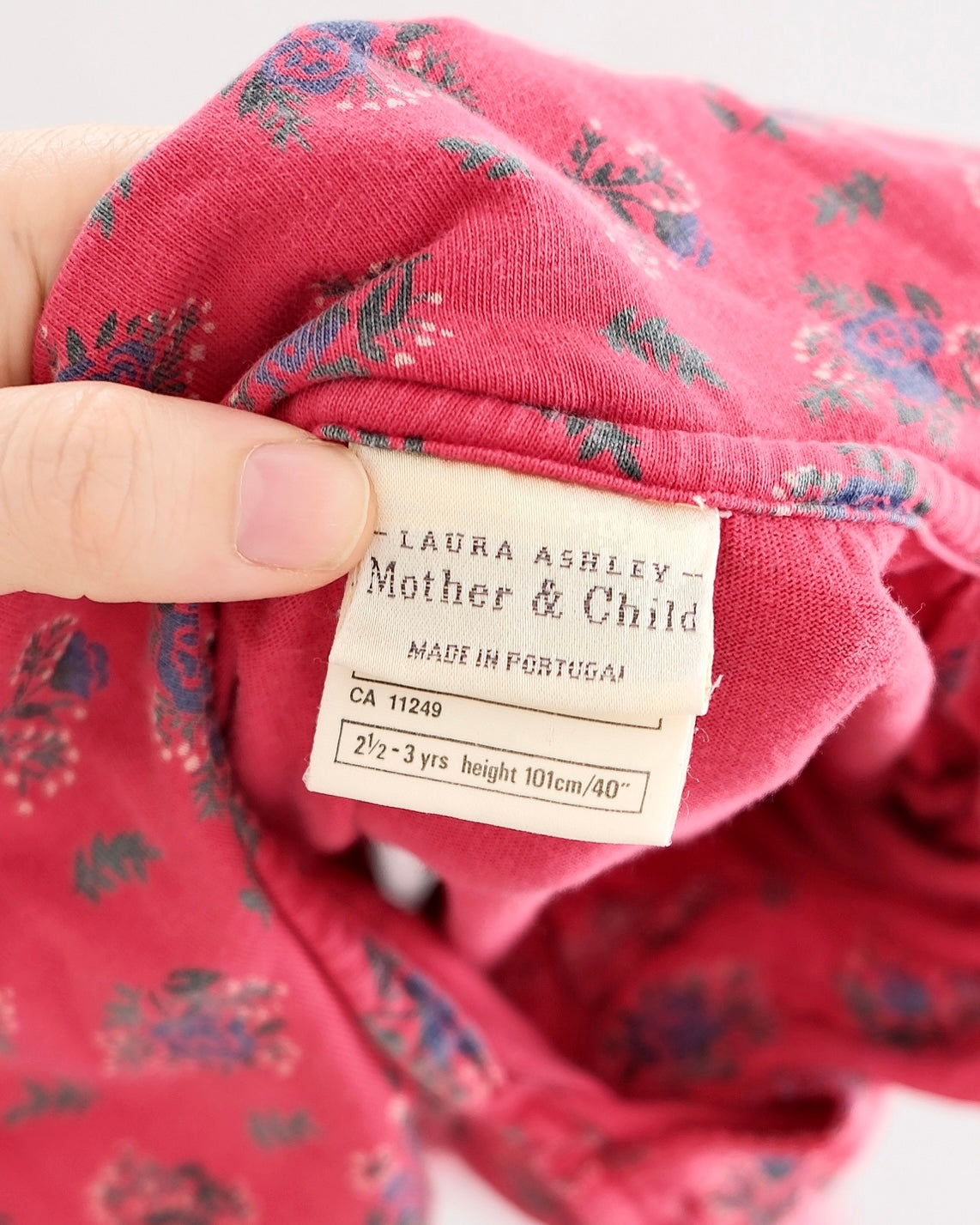 Vintage Laura Ashley Floral Tie Collar Dress: 3T