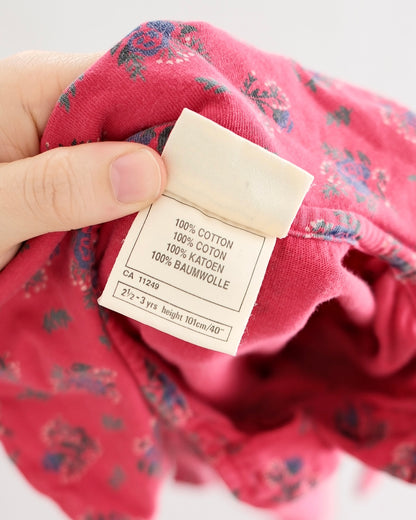 Vintage Laura Ashley Floral Tie Collar Dress: 3T
