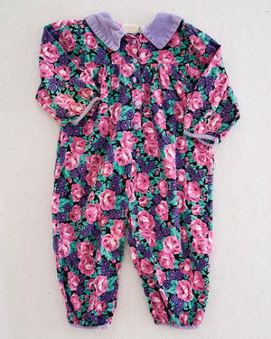 Vintage Baby Beluga Floral Romper: 18m