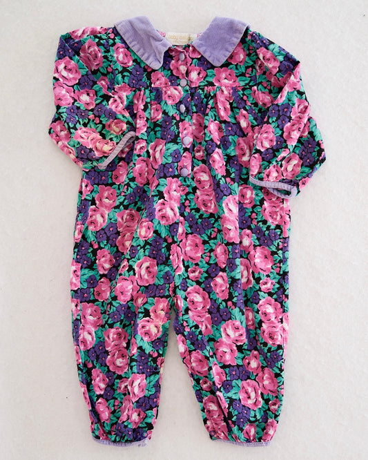 Vintage Baby Beluga Floral Romper: 18m