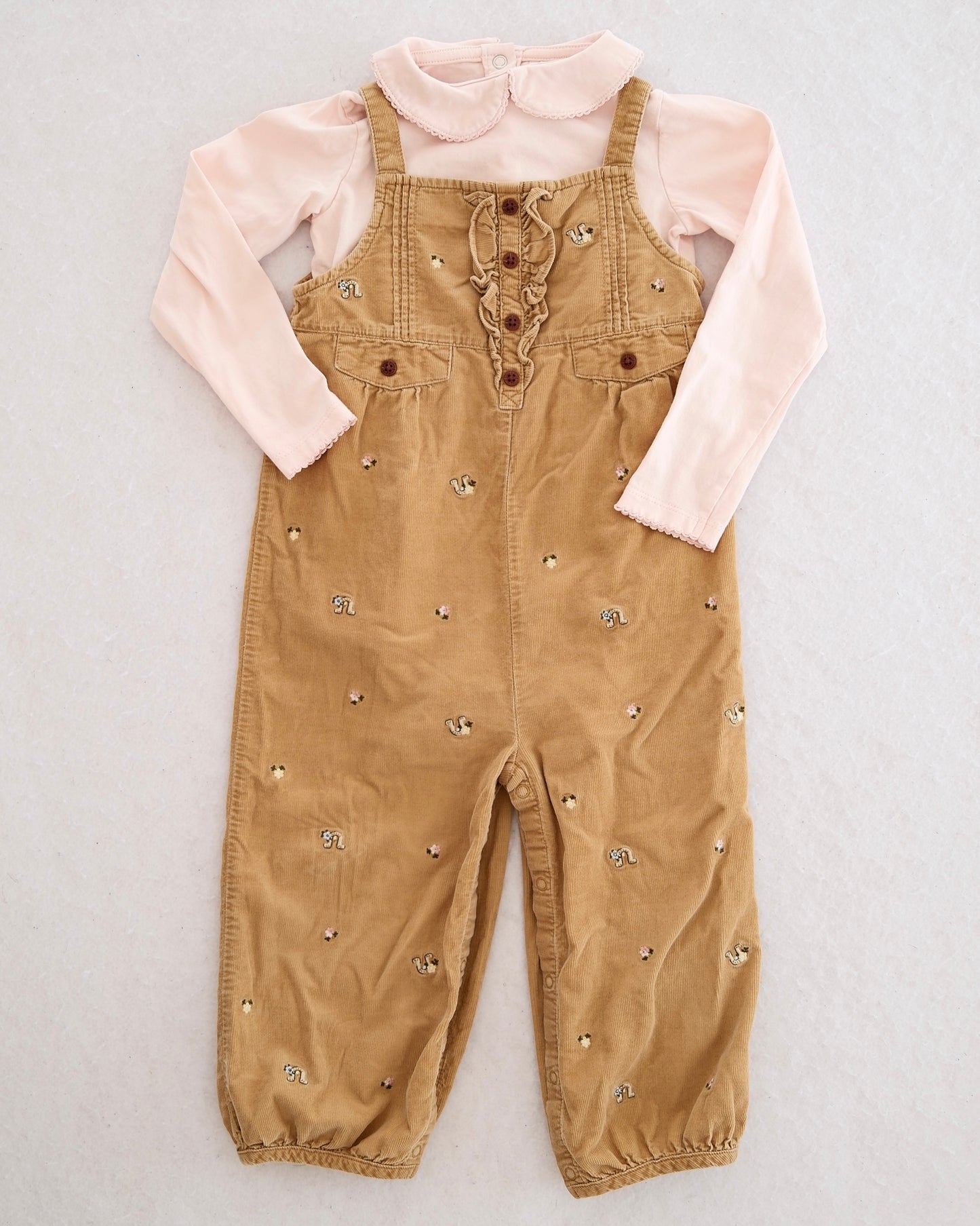 Vintage Gymboree Equestrian Club Romper + H&M Bodysuit: 2T
