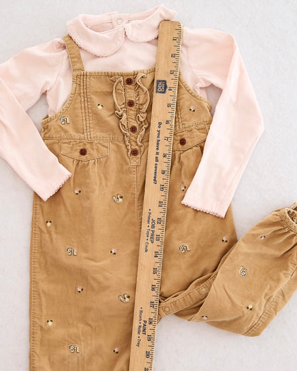 Vintage Gymboree Equestrian Club Romper + H&M Bodysuit: 2T